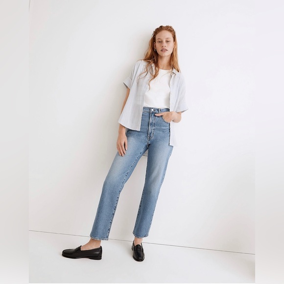 Madewell Denim - Madewell The Perfect Vintage Straight Jean in Montville Wash